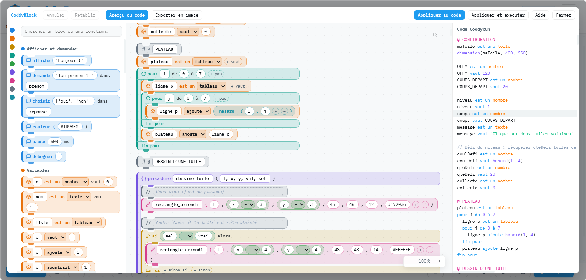 Programmez avec des blocs !