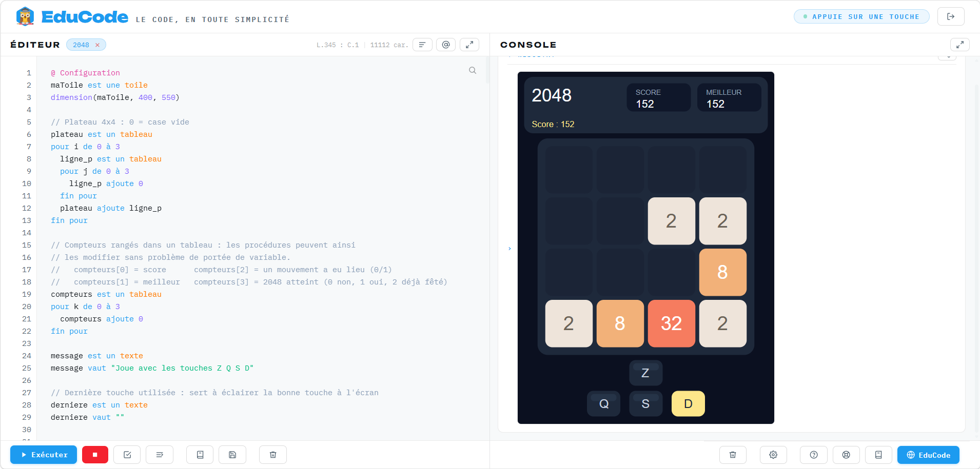 2048 : Comprendre la logique derrière le jeu