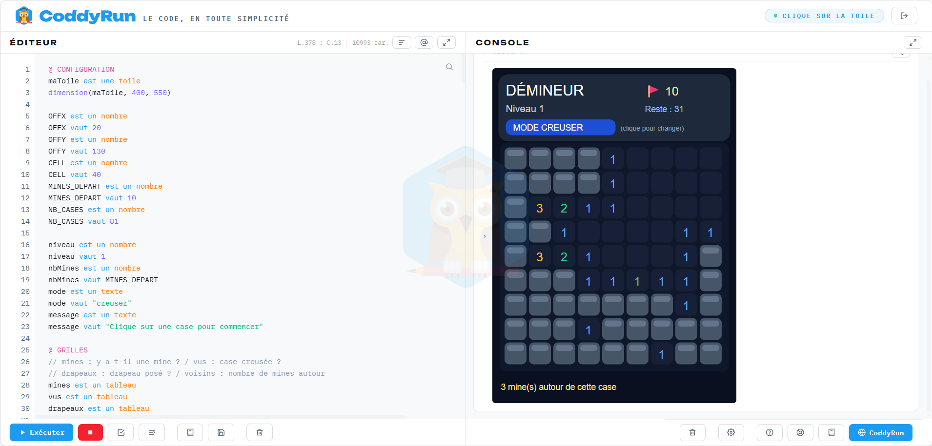 Construire un Démineur : Un projet qui va bien au-delà du simple jeu