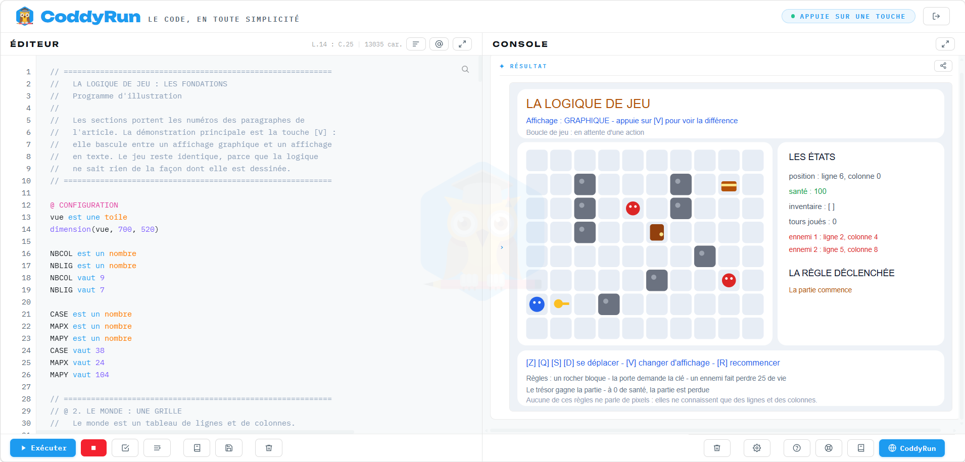 Développer une logique de jeu : les fondations indispensables CoddyRun