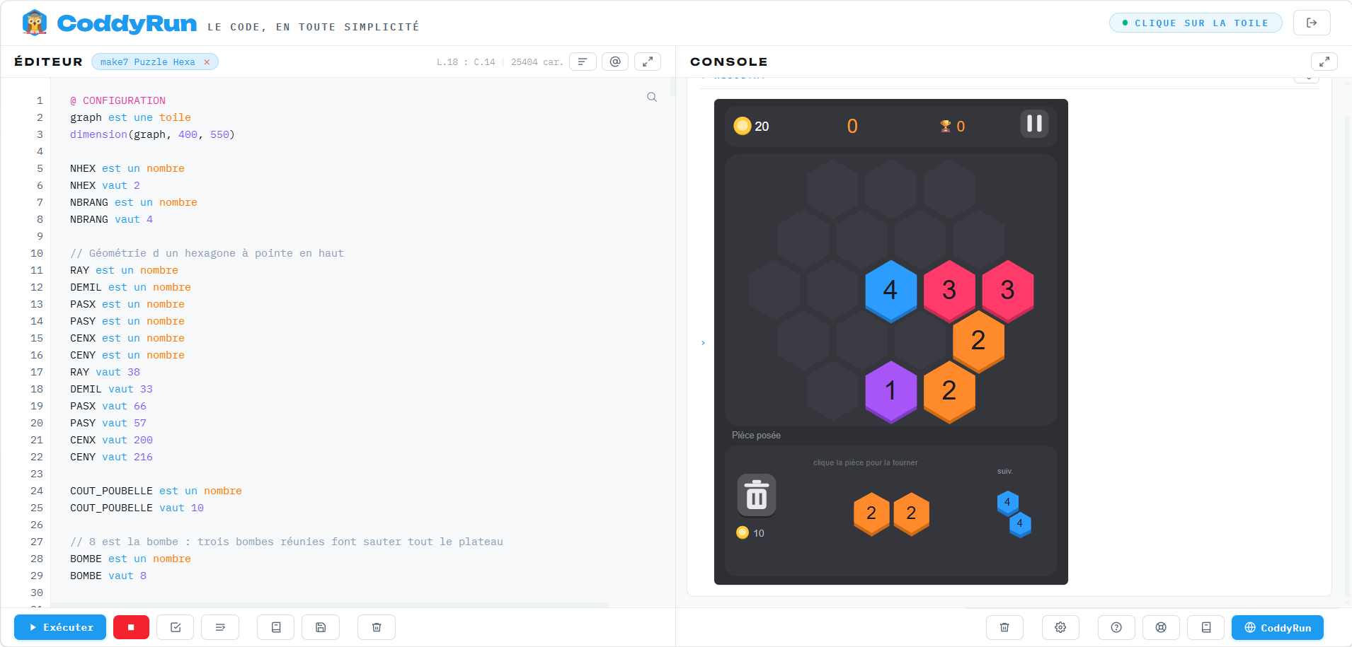 Make7 Puzzle Hexa : Analyse technique complète d’un puzzle hexagonal à fusions en chaîne